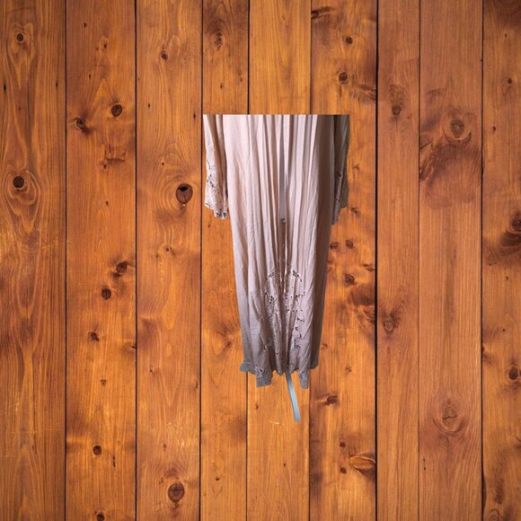 Tiare Hawaii Women's OS Open Front Lacy Duster Cardigan Cover Up Boho Crochet - Picture 3 of 9